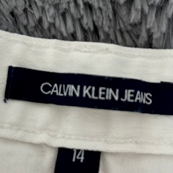 Calvin Klein Jeans Boys White Denim Jeans - Picture 10 of 12